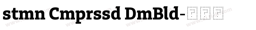 stmn Cmprssd DmBld字体转换